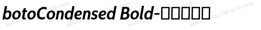 botoCondensed Bold字体转换